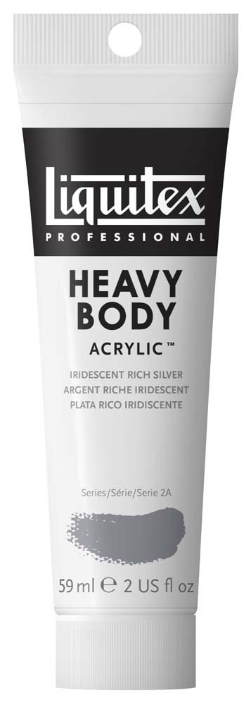 Akrylfärg Heavy Body Liquitex 59 ml - 239 Iridescent Rich Silver - Akrylfärger, Konstnärsfärger