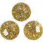 Rhinestones - guld - 8 mm - 32 st