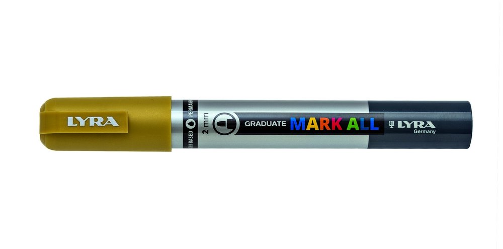 Mark All 2 mm Guld - Lyra Mark All, Markers, Penne, Penne, kridt & tusch