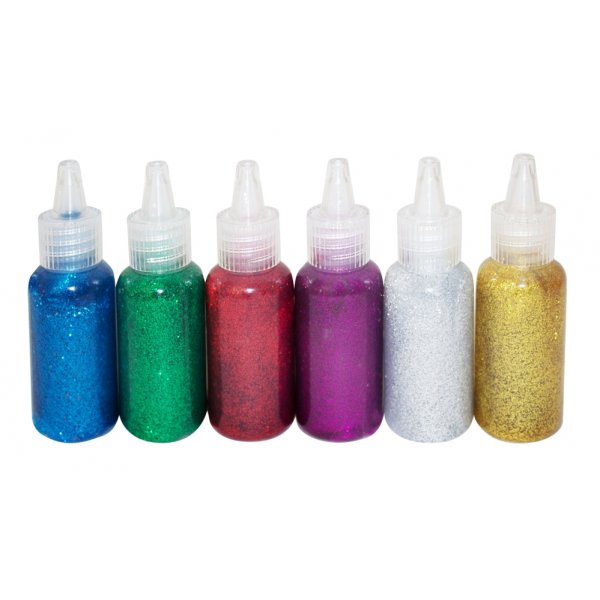 Glitterlim Flaskor 6P Glitterlim Flaskor 6P