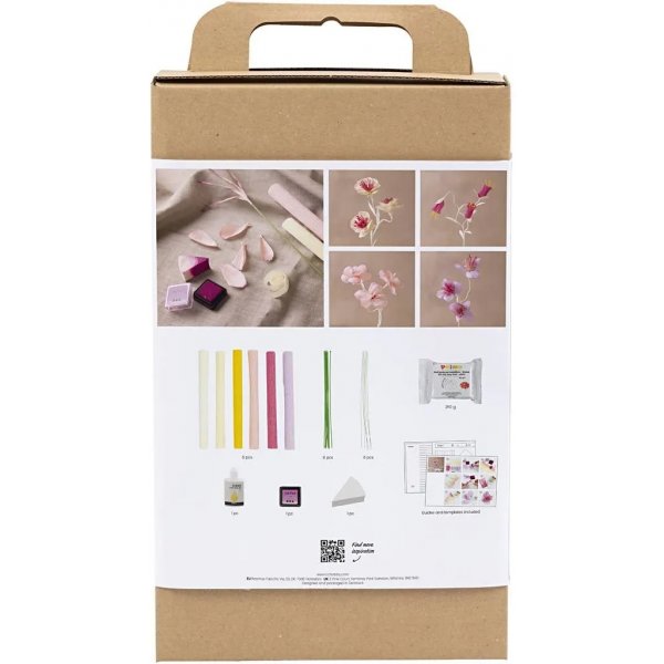 DIY Kit Kräppapper, pastellfärger, Blomma DIY Kit Kräppapper, pastellfärger, Blomma