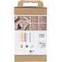 DIY Kit Krppapper, pastellfrger, Blomma