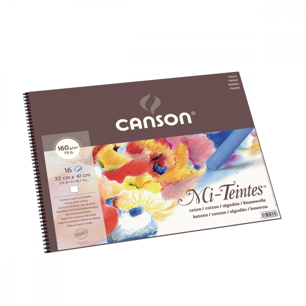 Canson Mi-Teintes 160 g Honey Comb - 32x41 cm - Pastelblok, Blok