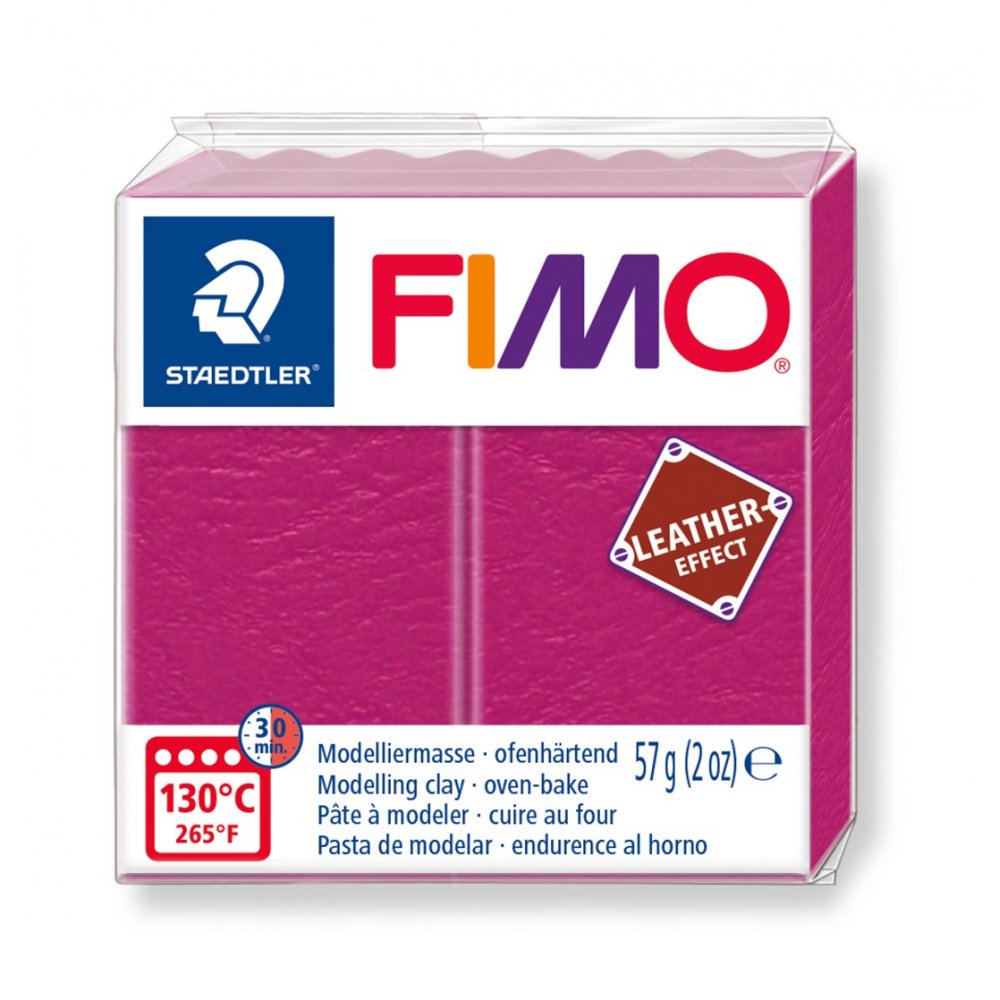 Modellervoks Fimo Leather 57 g - Bær - Fimolera, Modellere, Hobbyartikler til børn, Hobbymateriale, Håndværk