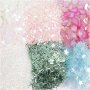 Glitter och paljetter - pastellfrger - 6 x 5 g