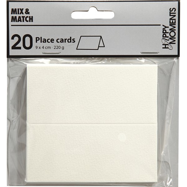 Placeringskort - vit - 20 st Placeringskort - vit - 20 st