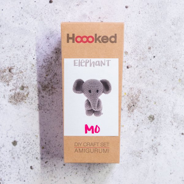 DIY hæklesæt elefant Eco Barbante taupe DIY hæklesæt elefant Eco Barbante taupe