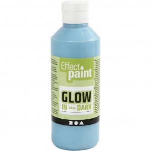 Fluorescerende Maling 250 ml - Lyseblå Fluorescerende Maling 250 ml - Lyseblå