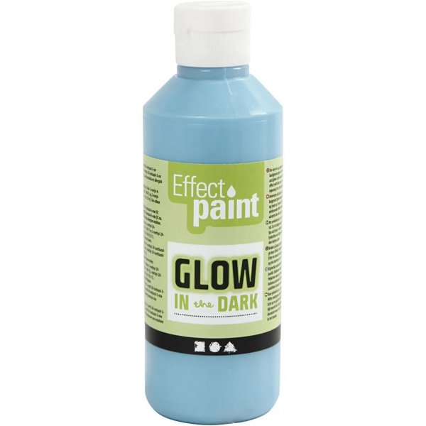 Fluorescerende Maling 250 ml - Lysebl