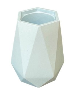 Silikonform för vas, facetterad, Ø 10 x 8 cm Silikonform för vas, facetterad, Ø 10 x 8 cm