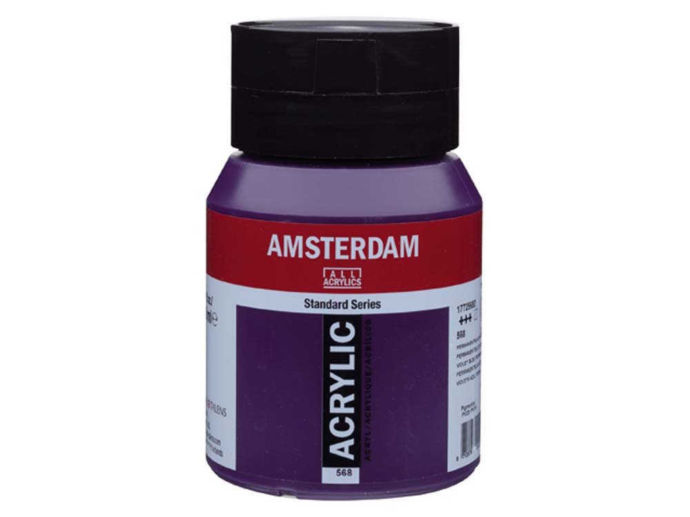 Amsterdam Akryl 500 ml - Permanent Blue Violet - Akrylfarver, Kunstnerfarver
