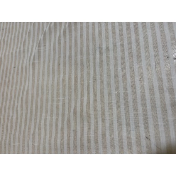 Lovisa - Gardinstoff - Hvit - Smal kant (1 cm kant) - 150 cm