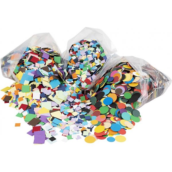 Kartongmosaik - mixade färger - 8 x 180 g Kartongmosaik - mixade färger - 8 x 180 g