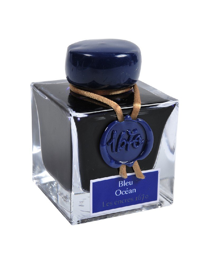 Blæk J.Herbin 1798 - Blue ocean - Tusch & Blæk, Kunstnerfarver