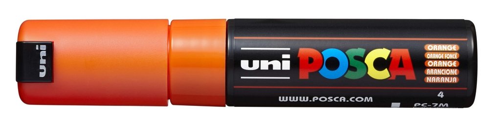Uni Posca Marker PC-7M - Orange (54) - Posca-penne, Markers, Penne, Penne, kridt & tusch
