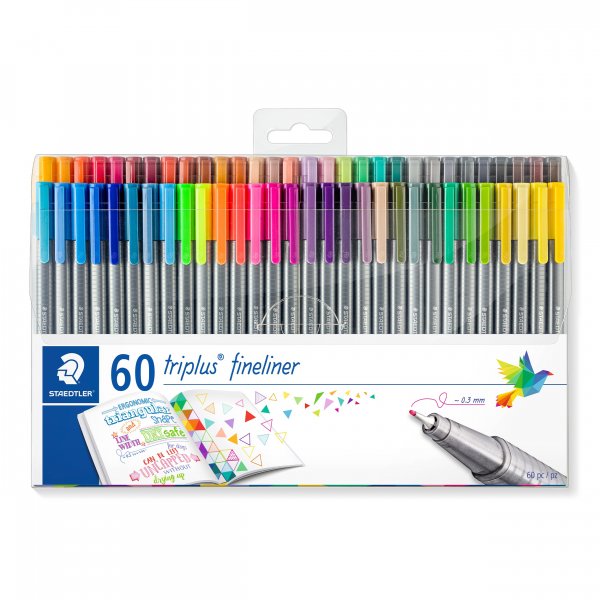 Fineliners Triplus 0,3 mm - 60 pennor