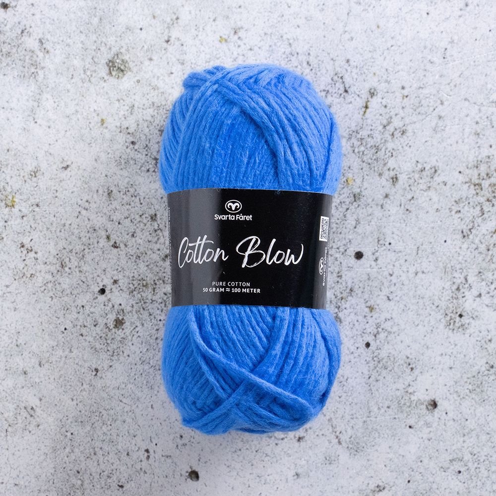 Cotton Blow 50g Blue Blooded - Bomullsgarn, Garn, Sticka & virka