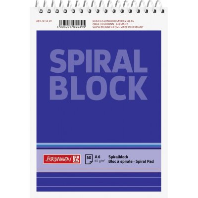 Spiralblokk - A6 (50 sider)