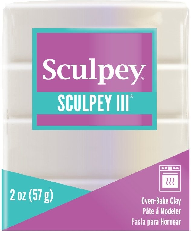 Clay Sculpey III 57g - Perle 1101 - Ovnhærdende ler, Modellere, Hobbyartikler til børn, Hobbymateriale, Håndværk