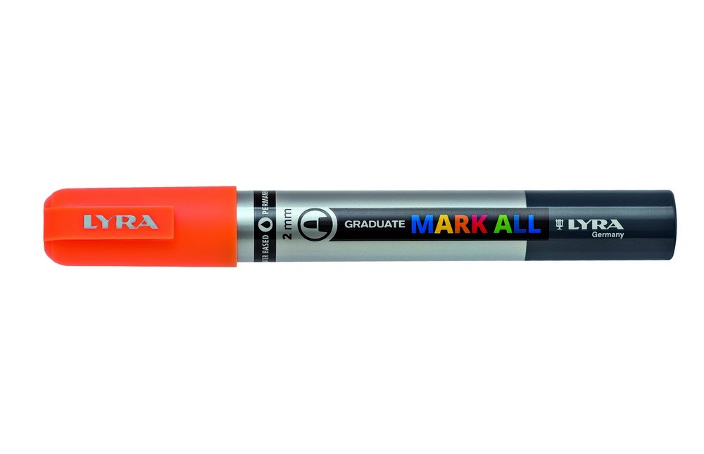 Mark All 2 mm Neon Orange - Lyra Mark All, Markers, Penner, Penner, fargestifter og blekk