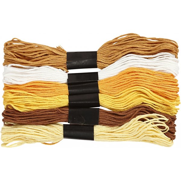Harmoni Broderigarn - gyllen - 6 bunt Harmoni Broderigarn - gyllen - 6 bunt