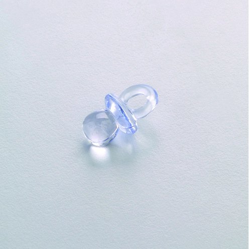 Bebisaccessoarer akryl 20 x 12 mm - ljusbl 10-pack Napp
