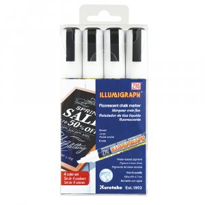 Markeringspenne ZIG Illumigraph PMA-510 6mm 4 stk.