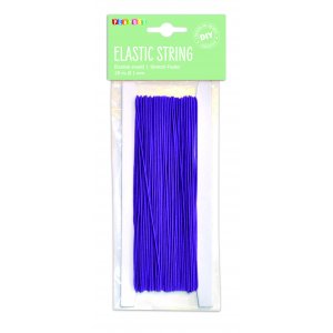 Elastisk snodd lila 25 m � 1 mm