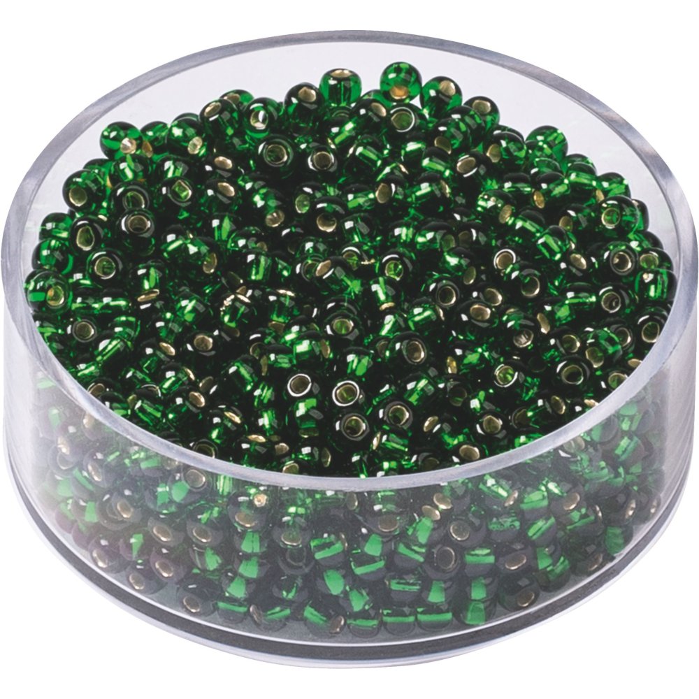 Boheme rocailleperler 2,5 mm 17 g - Mørkegrøn - Blandinger af rocaillesperler, Rocaillesperler, Håndværk