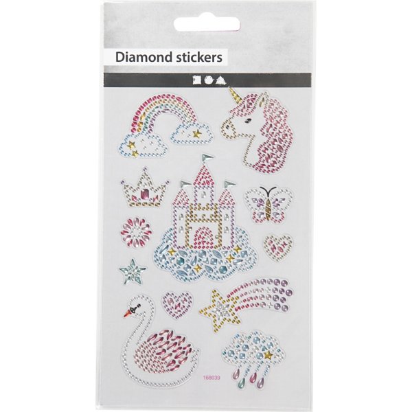 Diamond stickers - enhörningar Diamond stickers - enhörningar