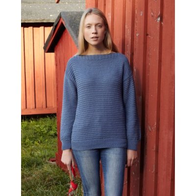 Strikkeopskrift - Dame sweater struktur (Casual)