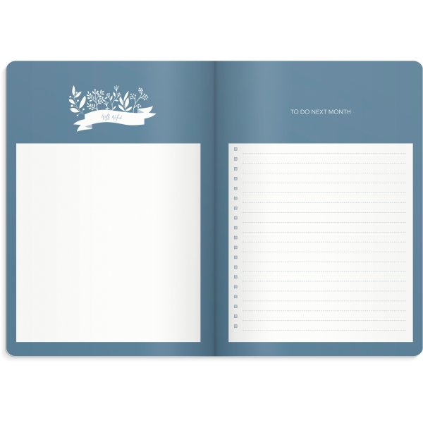 Week Planner undated - Blue Week Planner undated - Blue