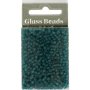 Rocaillepärlor matt frozen 3 mm Turkos 25 g Rocaillepärlor matt frozen 3 mm Turkos 25 g