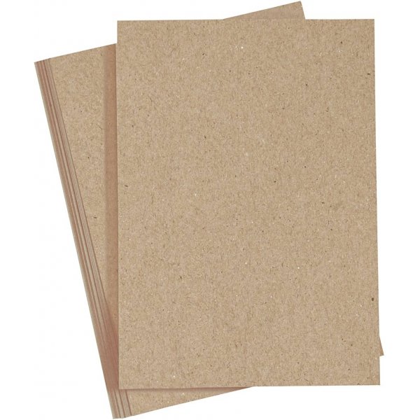 Kartong - natur - A4 - 10 st Kartong - natur - A4 - 10 st