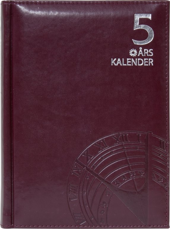 Fem-års dagbog - Bordeaux - Dagbøger, Kalender, Kontorartikler