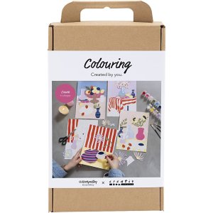 DIY-sæt Collage med blomstermotiver DIY-sæt Collage med blomstermotiver