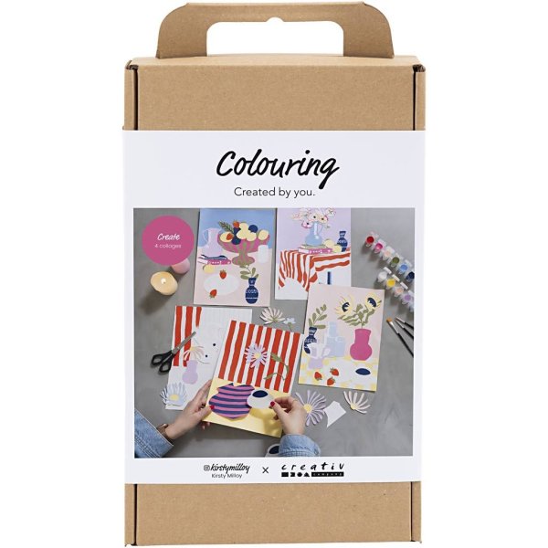 DIY-sæt Collage med blomstermotiver DIY-sæt Collage med blomstermotiver