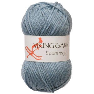 Viking garn Sportsragg 50 g Lysebl (524) SR