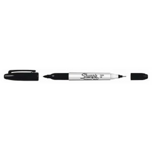 Mrkpenna Sharpie Twin Tip Permanent Marker - Svart