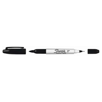 Sharpie Twin Tip Permanent Marker - Sort - Markørpenne, Penne, Penne, kridt & tusch