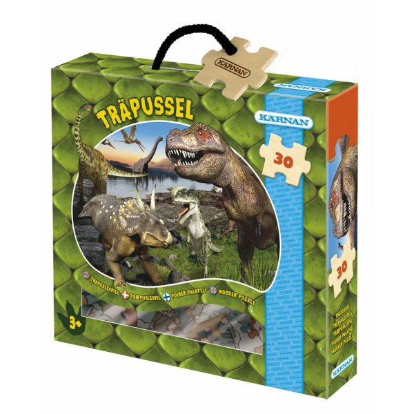 Tre puslespill Dinosaurer