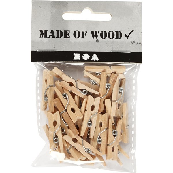 Klädnypor - 25 x 3 mm - 30 st Klädnypor - 25 x 3 mm - 30 st
