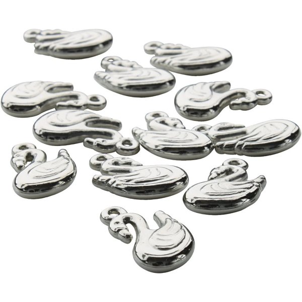 Berlocker Svan 18x20 mm ca 65 st 50 g - 1 påse Berlocker Svan 18x20 mm ca 65 st 50 g - 1 påse