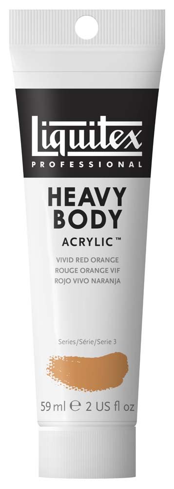 Akrylfärg Heavy Body Liquitex 59 ml - 620 Vivid red orange - Akrylfärger, Konstnärsfärger