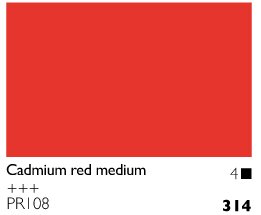 Cobra 40 ml-Cadmium mellemrød - Oliefarver, Kunstnerfarver