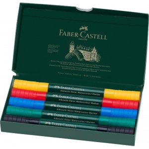Akvarellmarkerset Faber-Castell Albrecht Drer - 5 pennor