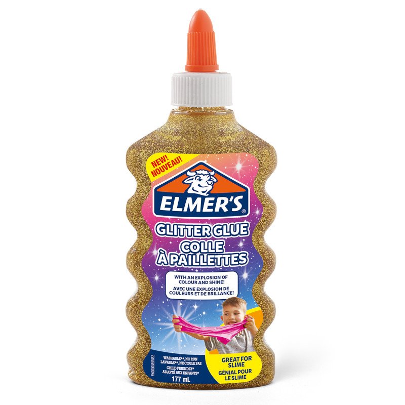 Elmers Glitterlim - Guld - Glitterlim, Lim, Limprodukter & tape, Hobbymateriale, Håndværk