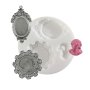 Mini silikonform för detaljer, cameé Ø7 cm Mini silikonform för detaljer, cameé Ø7 cm