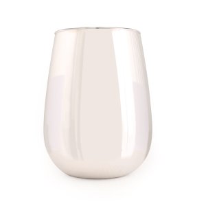 Silverf�rgad glasbeh�llare f�r ljus