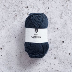 Soft Cotton garn 50 g Marin
